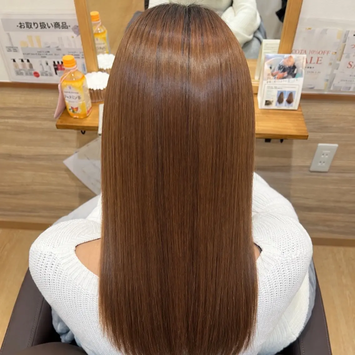 セミロング カラー 縮毛矯正 トリートメント カット ヘアカラー 縮毛矯正 トリートメント 🌼グレージュ 🌼渡辺歩🌼のヘアスタイル