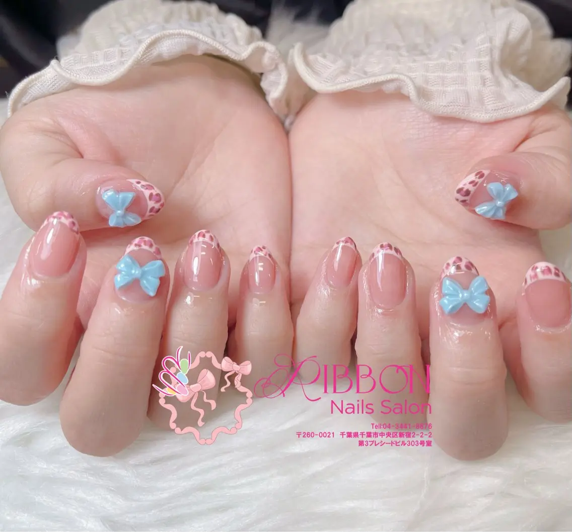 ネイル フットネイル フレンチネイル ジェルネイル マグネットネイル 持ち込み ハンドネイル Ribbonnail salonのネイルデザイン