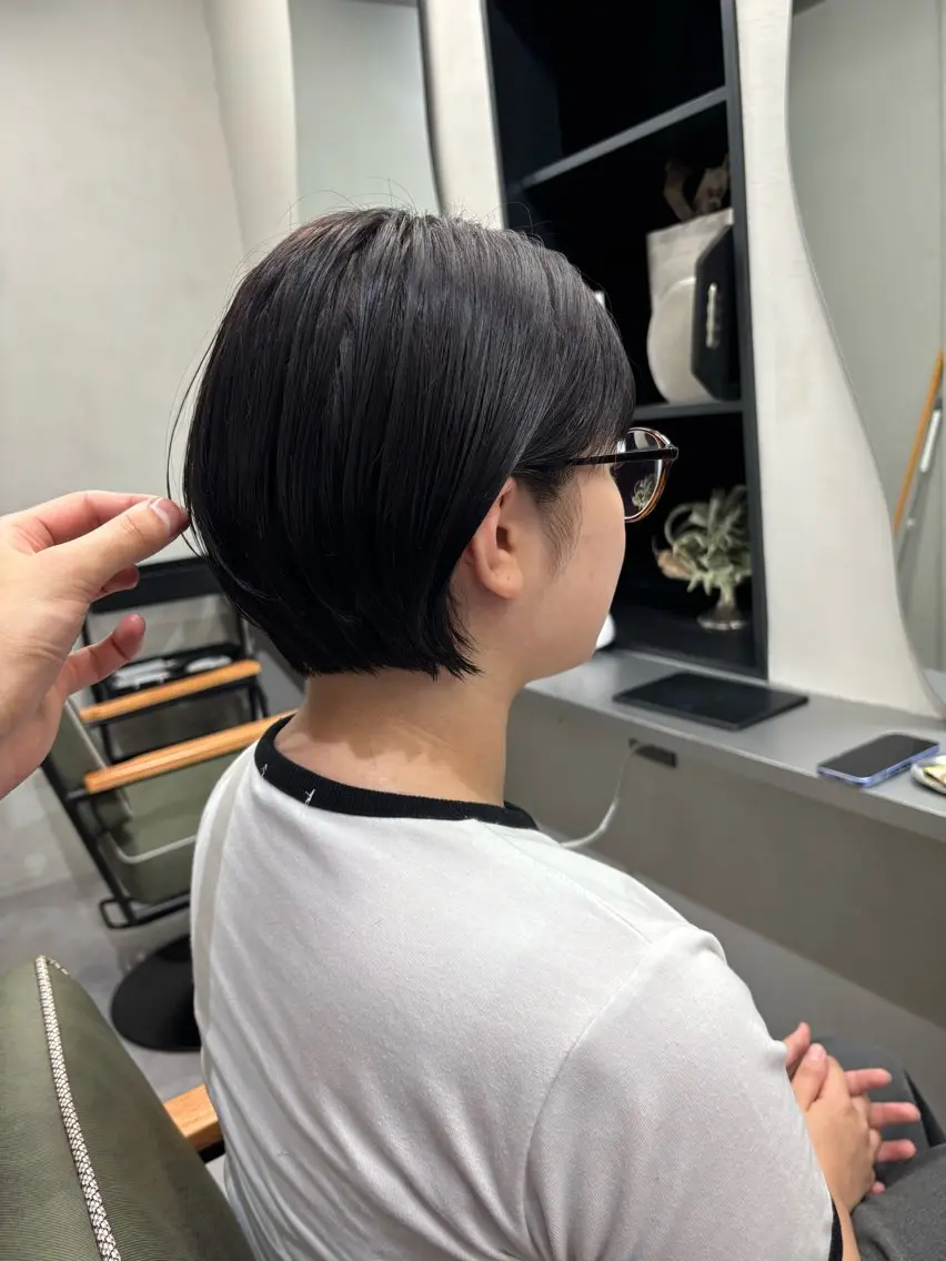 ショート ショートボブ ボブ ショートヘア 縮毛矯正 トリートメント nico 麻生 やまざきれいのヘアスタイル