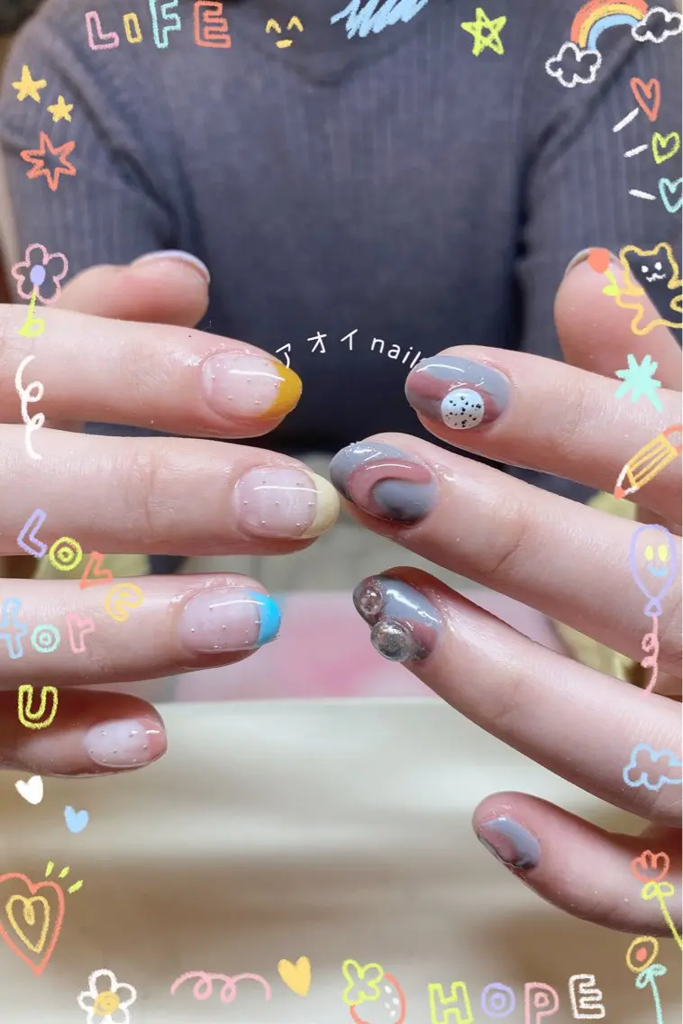 ネイル LEDアイラッシュ ∩_∩アオイのマツエク・マツパデザイン