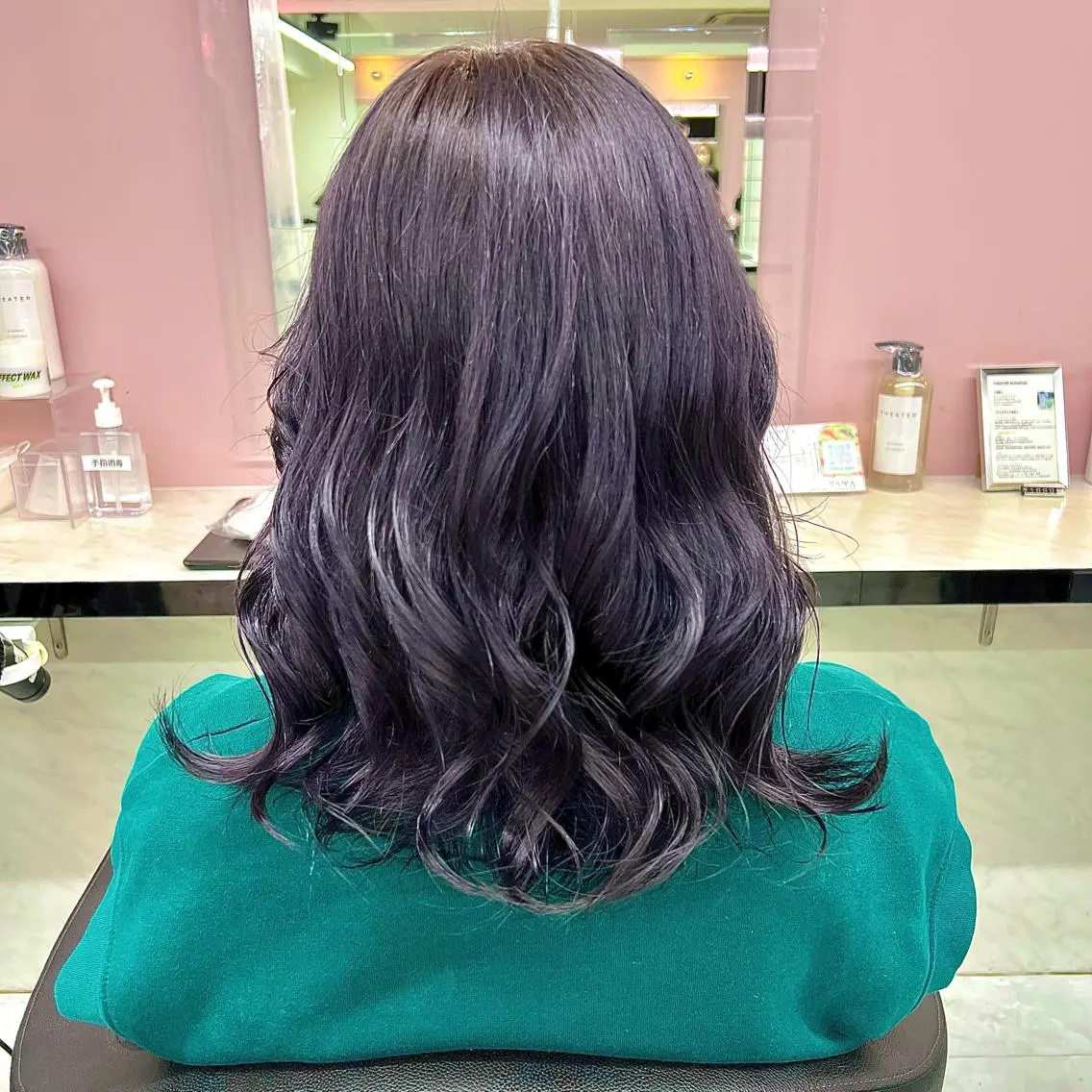 ミディアム パーマ ヘアアレンジ 💕上野美容師☁ ブリーチ💖サワのヘアスタイル