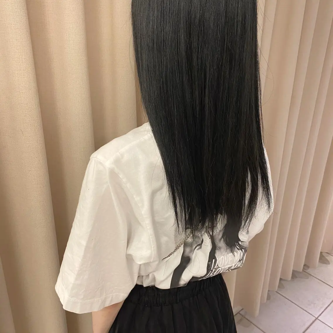 ロング カラー ノンダメージ⭐️ 透明感カラー中田七菜のヘアスタイル