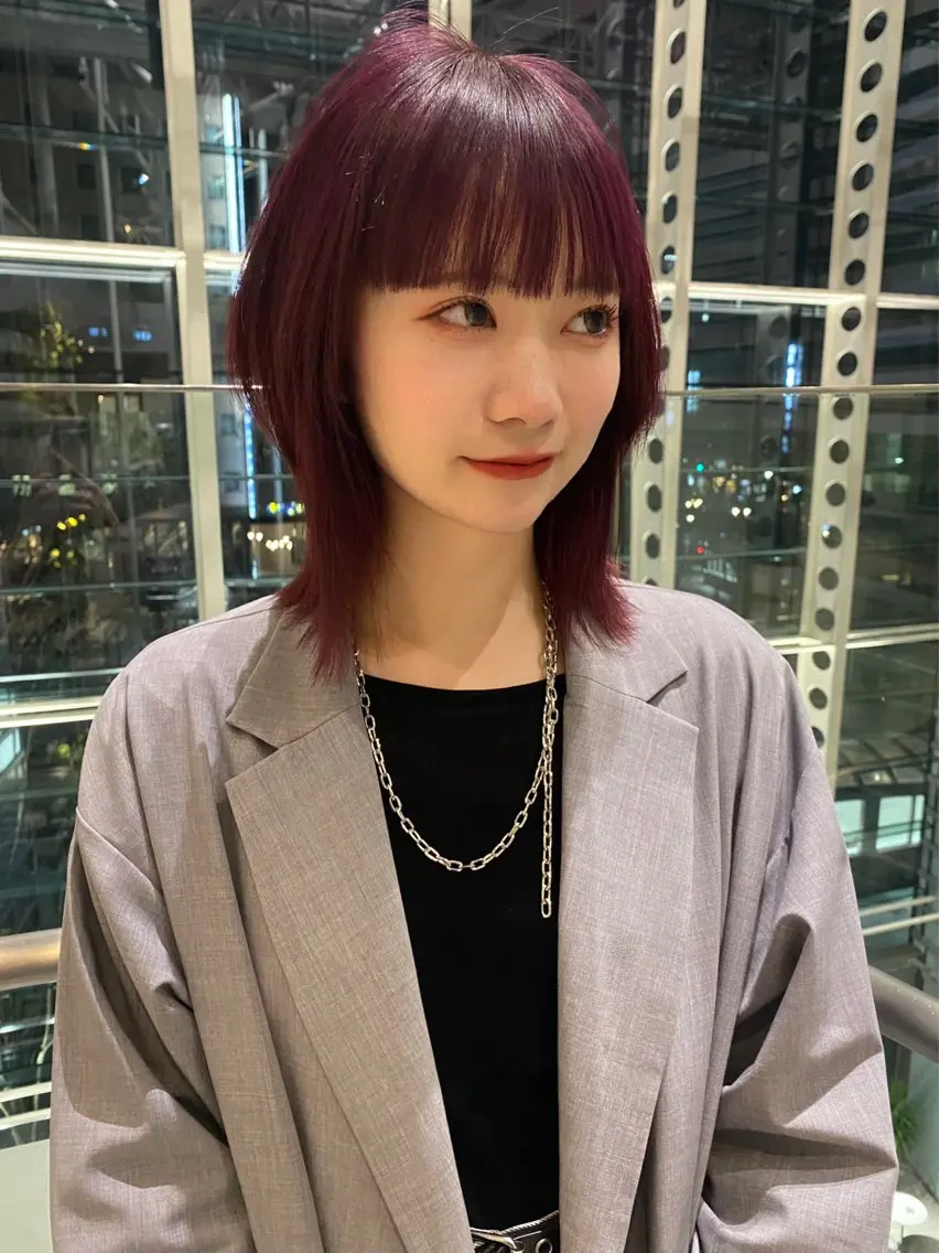 ミディアム カラー カット ヘアカラー トリートメント mai / linoah˚✧のヘアスタイル