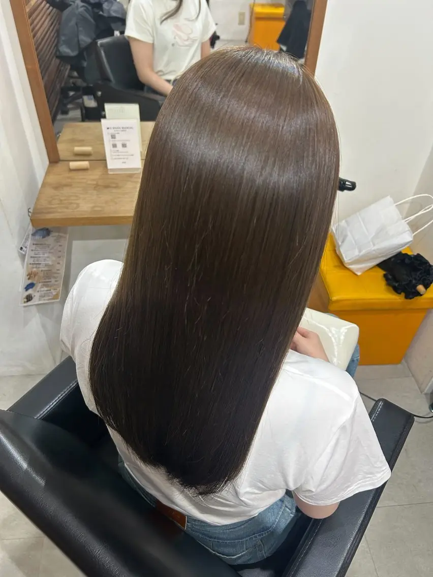 ロング 縮毛矯正 縮毛矯正1000円/ MIKU🎀のヘアスタイル
