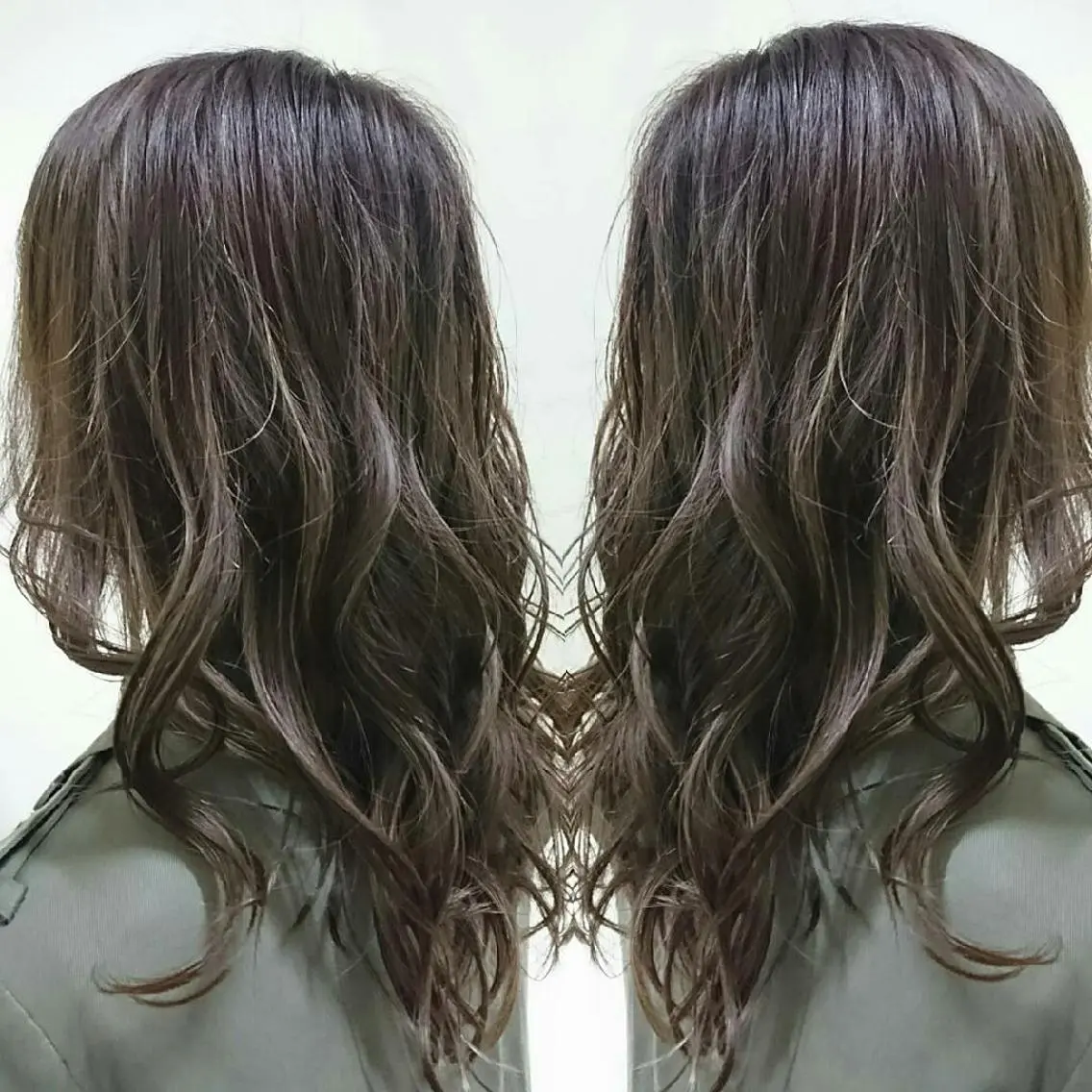 セミロング カラー イルミナカラー センター南 SEIJIのヘアスタイル