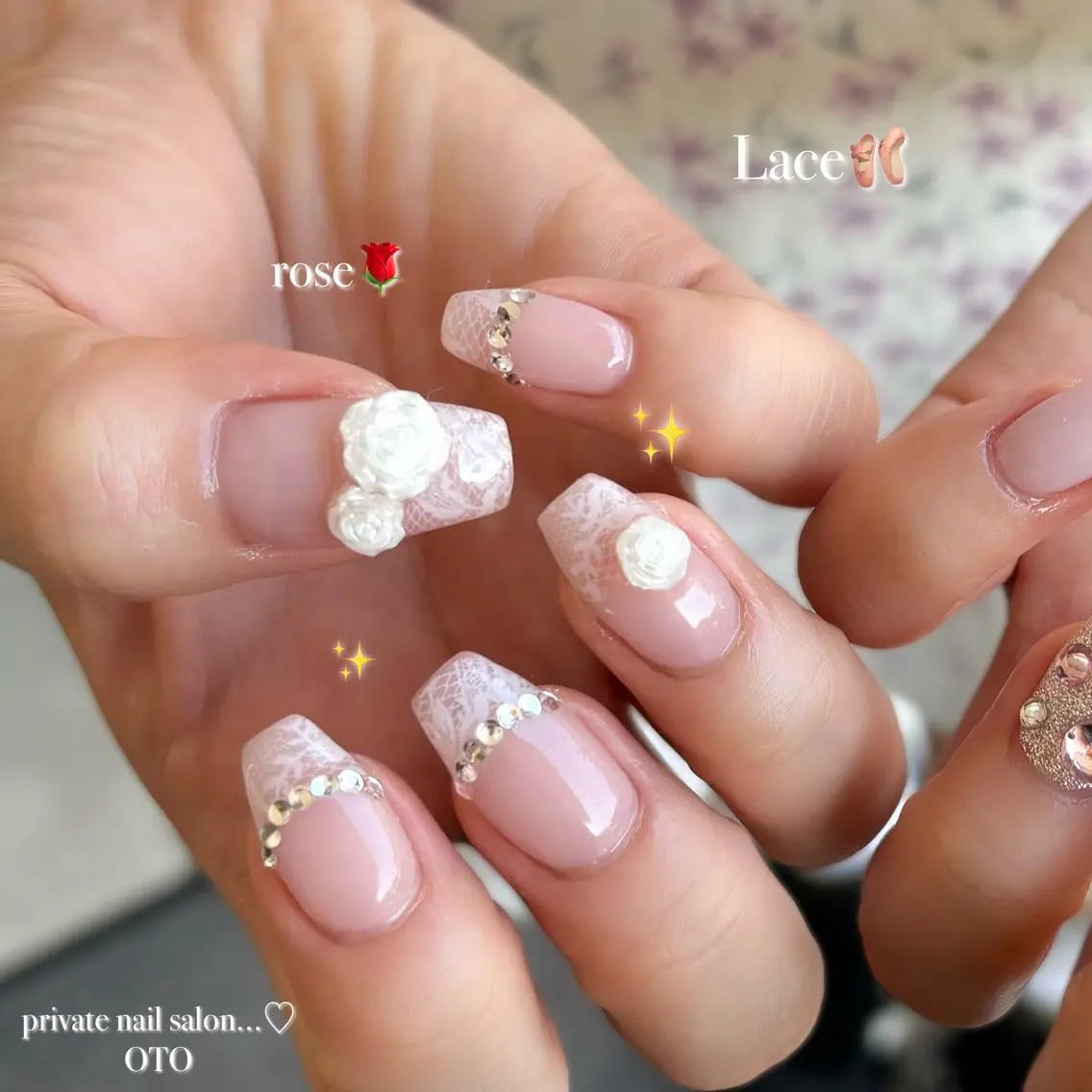 ネイル レース ハンドネイル ayaca ♡のネイルデザイン