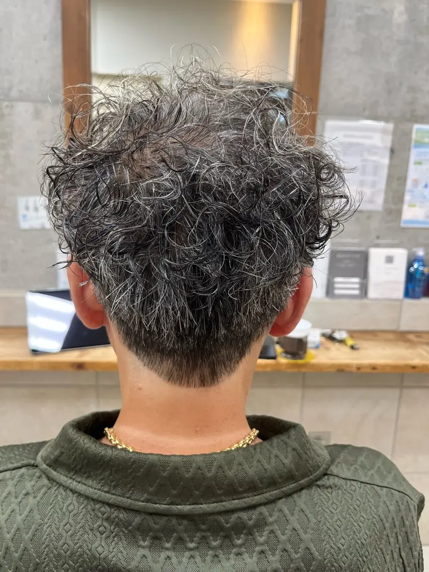 ショート パーマ メンズ マッシュ メンズパーマ パーマ たなか なおのヘアスタイル
