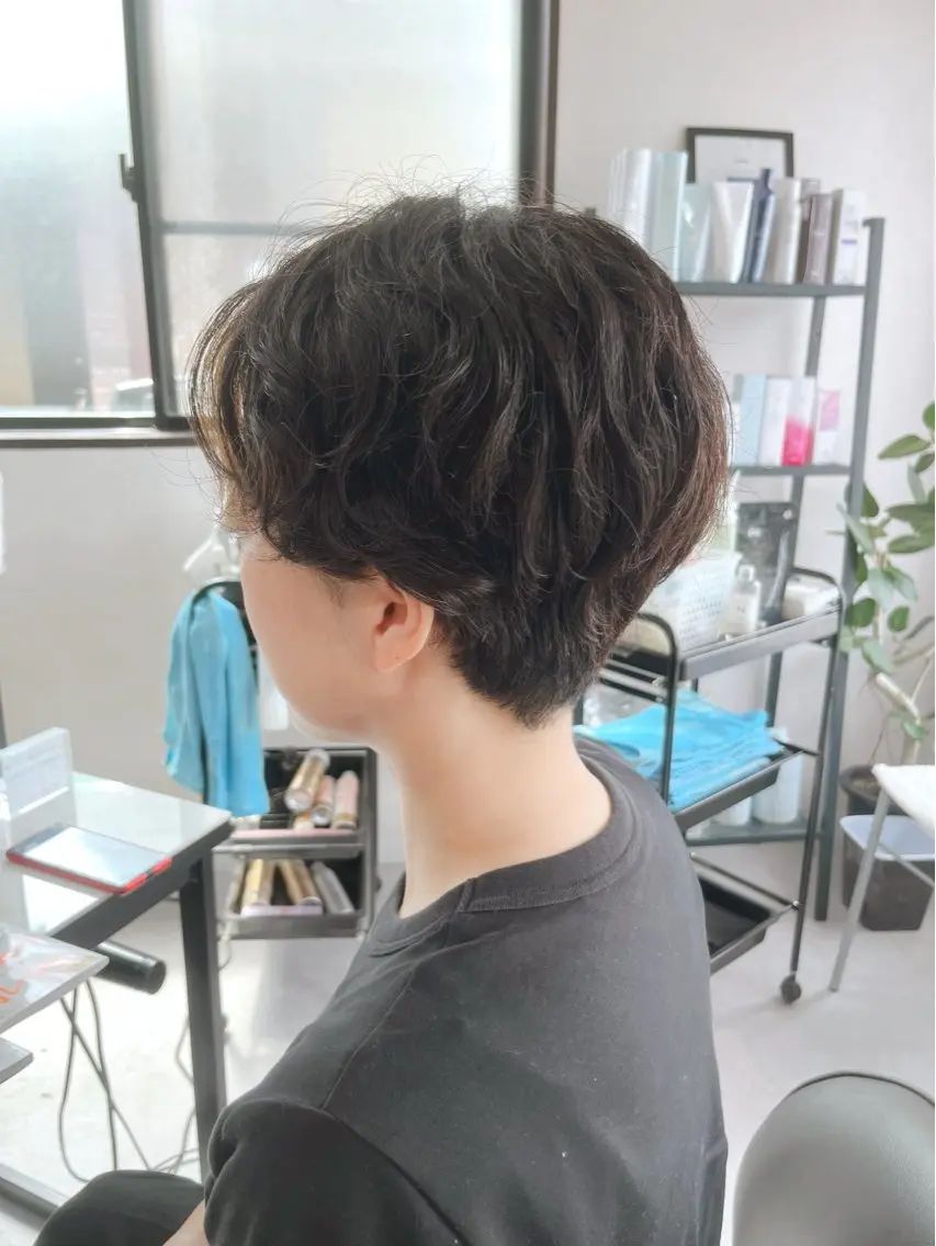 ショート パーマ パーマ トリートメント okuda yuukiのヘアスタイル
