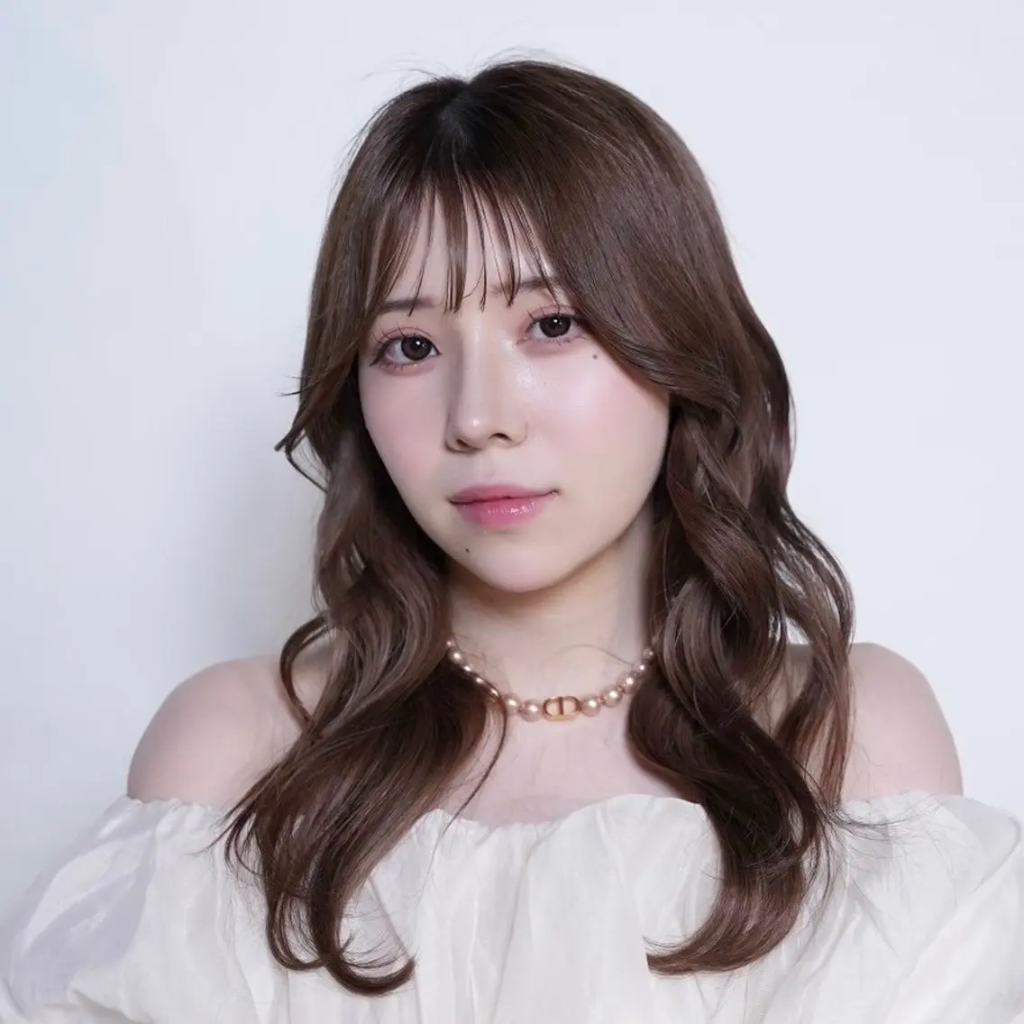 ミディアム カラー パーマ 韓国風ヘア ヘアカラー トリートメント 🔥メンズ極🔥韓国 シャドウ/波巻き柿崎のヘアスタイル