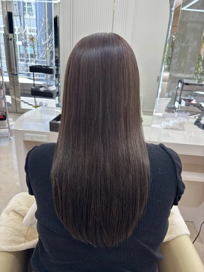 ロング カラー グレージュ XELM高崎 nearaのヘアスタイル