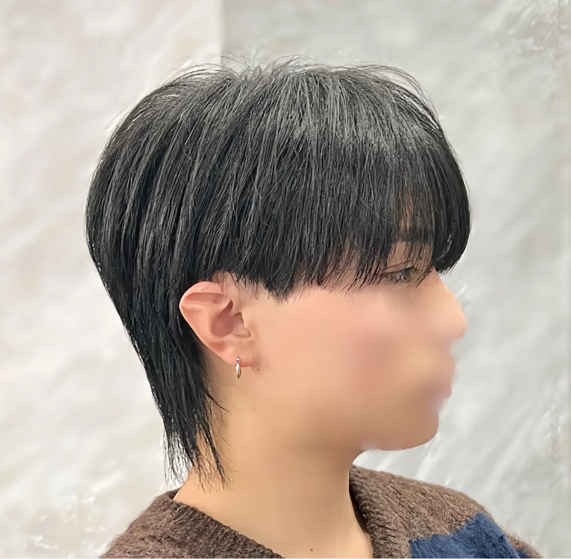 メンズ カット 縮毛矯正 ulus kobe 藤枝大地のヘアスタイル