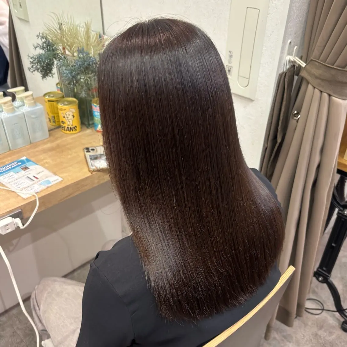 カラー ブラウンカラー 透明感カラー ナチュラルブラウン 銀座：似合わせカラー オリーブ🫒アレンジのヘアスタイル