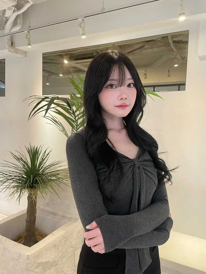 髪質改善inケアカラー＋カットの写真
