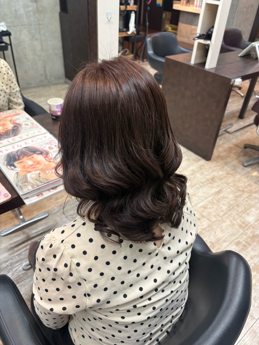 カラー ブラウンカラー ヘアカラー トリートメント 三堀 七海のヘアスタイル