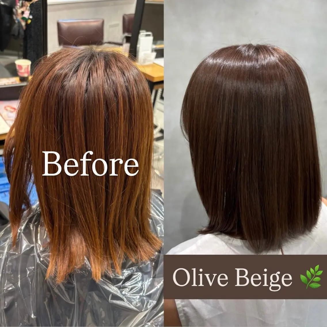 ミディアム カラー ベージュカラー 透明感カラー オリーブベージュ 似合わせカット ヘアカラー トリートメント 艶カラー✨️髪質改善 🪽縮毛矯正mamiのヘアスタイル