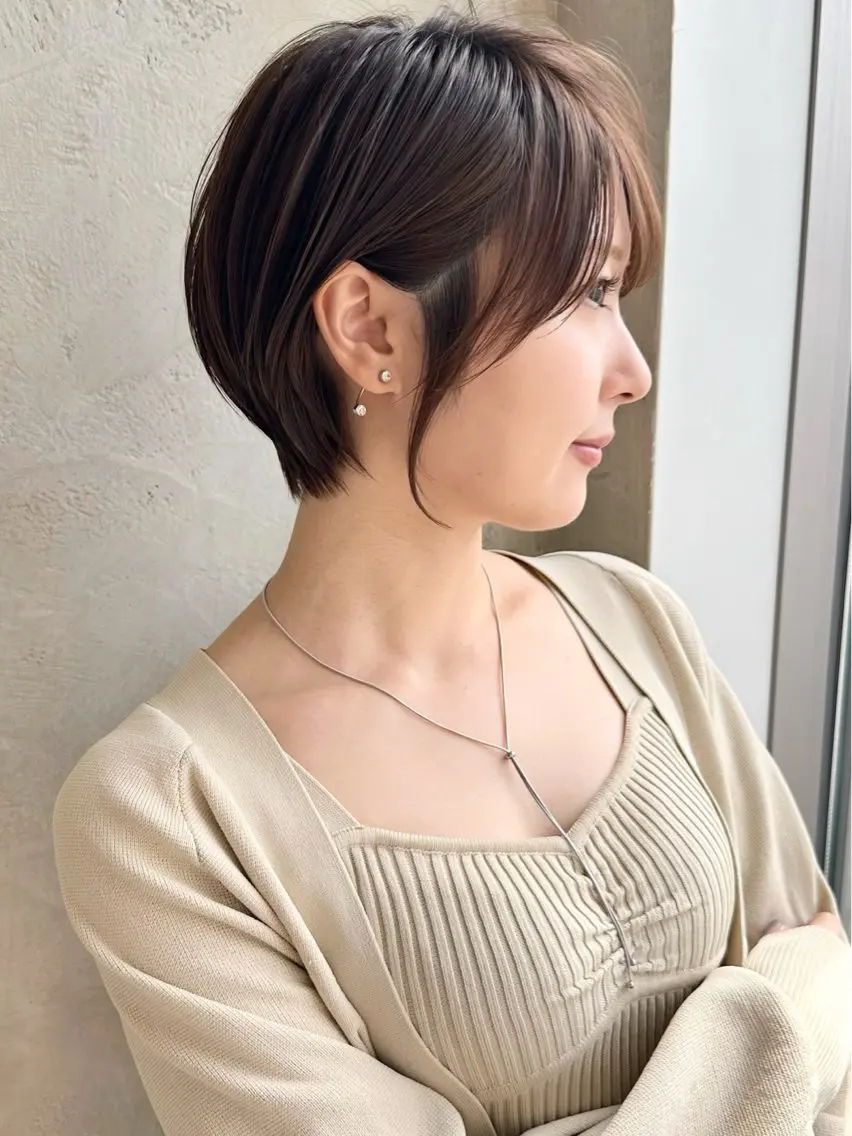 ショート カラー ショートボブ ボブ 似合わせカット ショートヘア 小顔カット カット ヘアカラー トリートメント ショート、ボブの神✨ 峯朋也✂︎✨のヘアスタイル