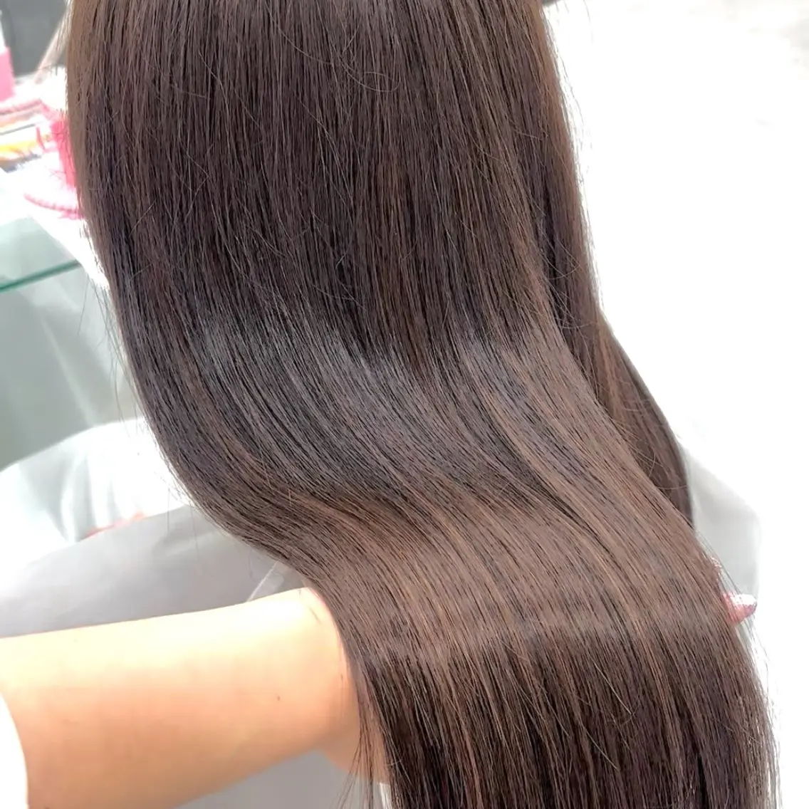 ロング カラー エクステ 韓国風ヘア エクステ ヘアセット 横浜シールエクステ 韓国エクステみさきのヘアスタイル