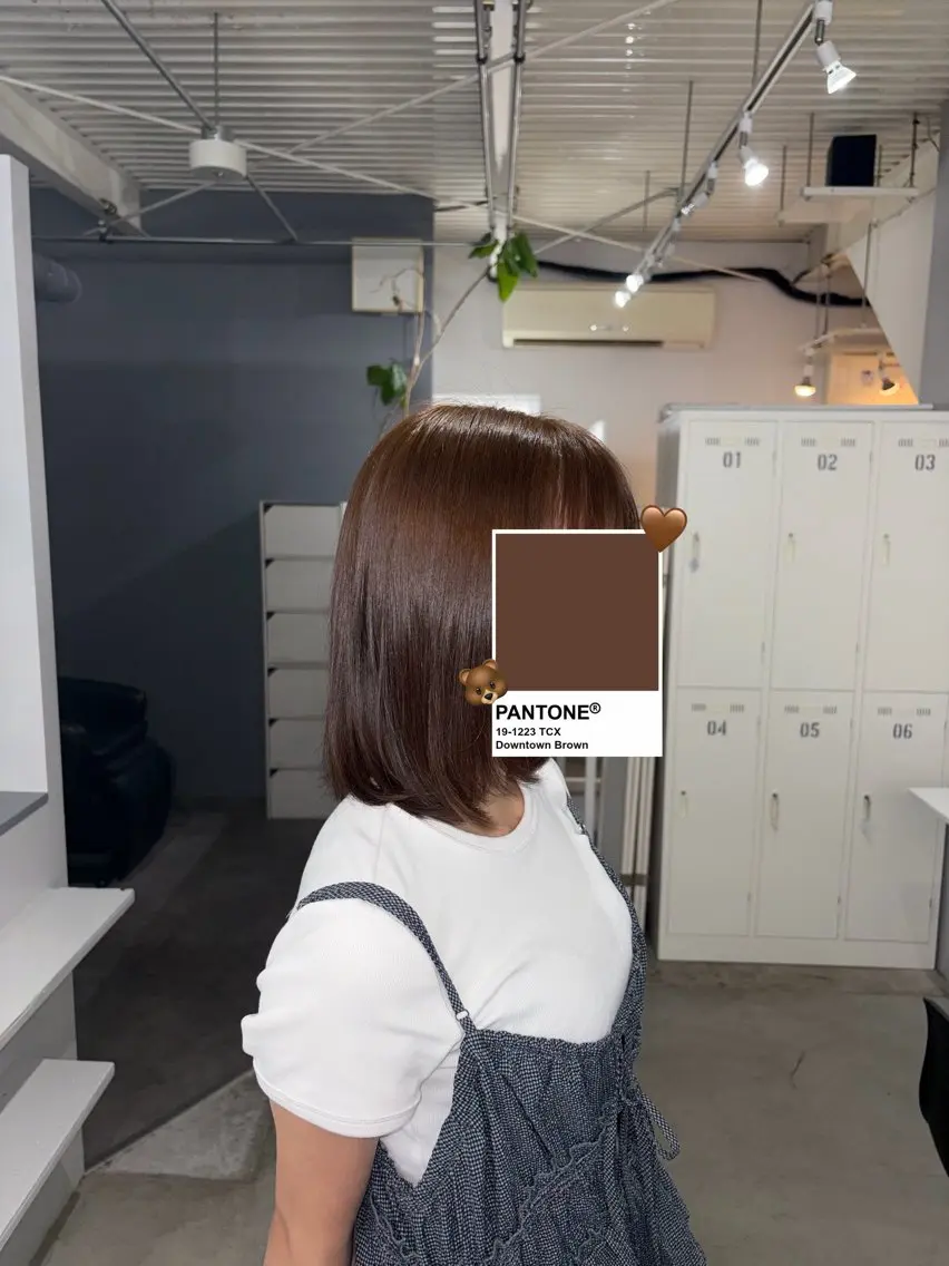 カラー ブリーチ ブリーチなしカラー 山根 明紗のヘアスタイル
