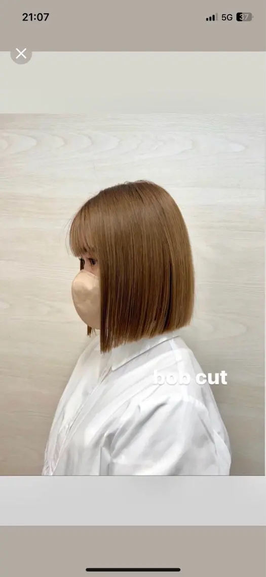 ショート ボブ 田邊 琳のヘアスタイル