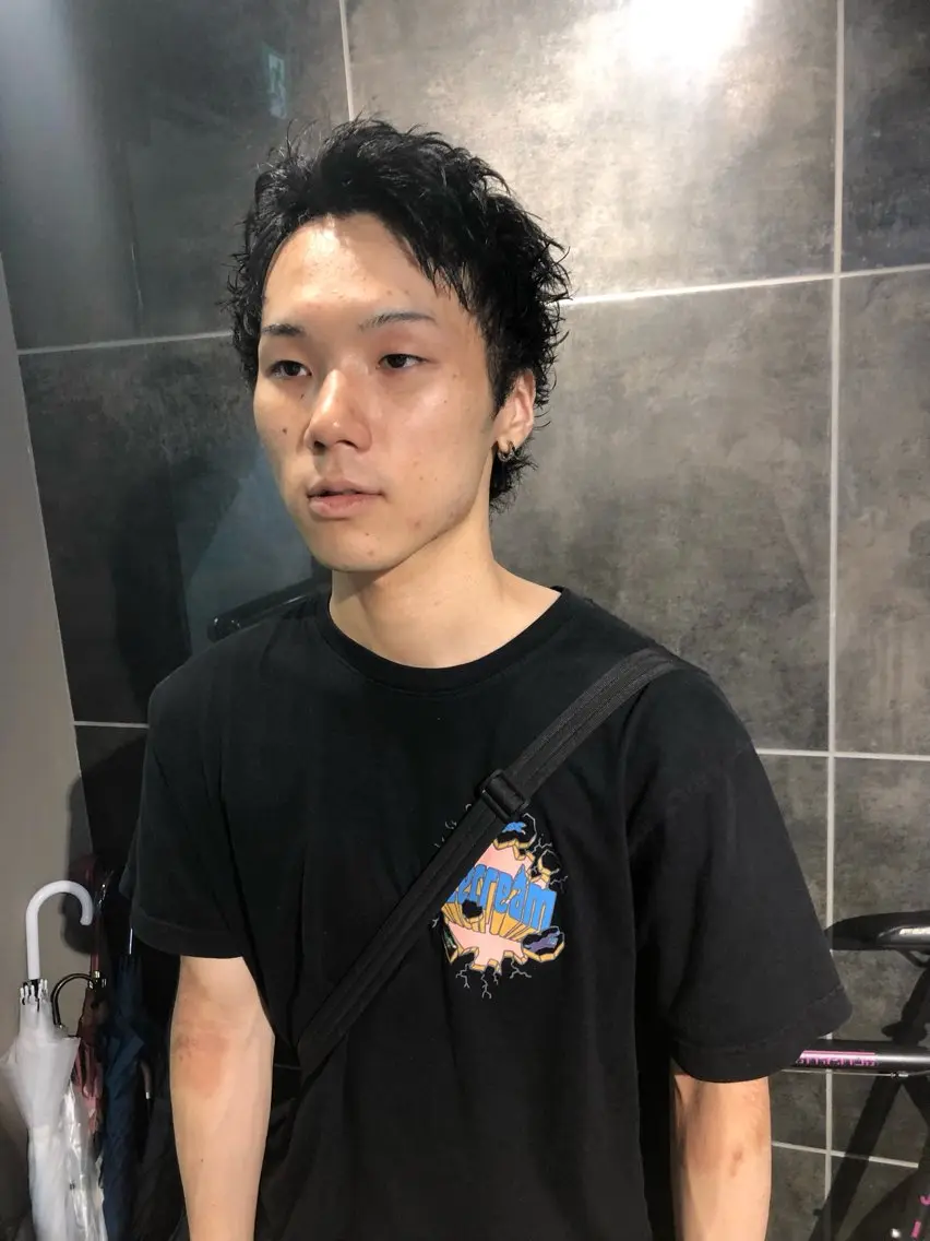 ヘアアレンジ メンズ スパイキーショート カット トリートメント ヘアセット メンズ特化✂️栗原 侑也のヘアスタイル