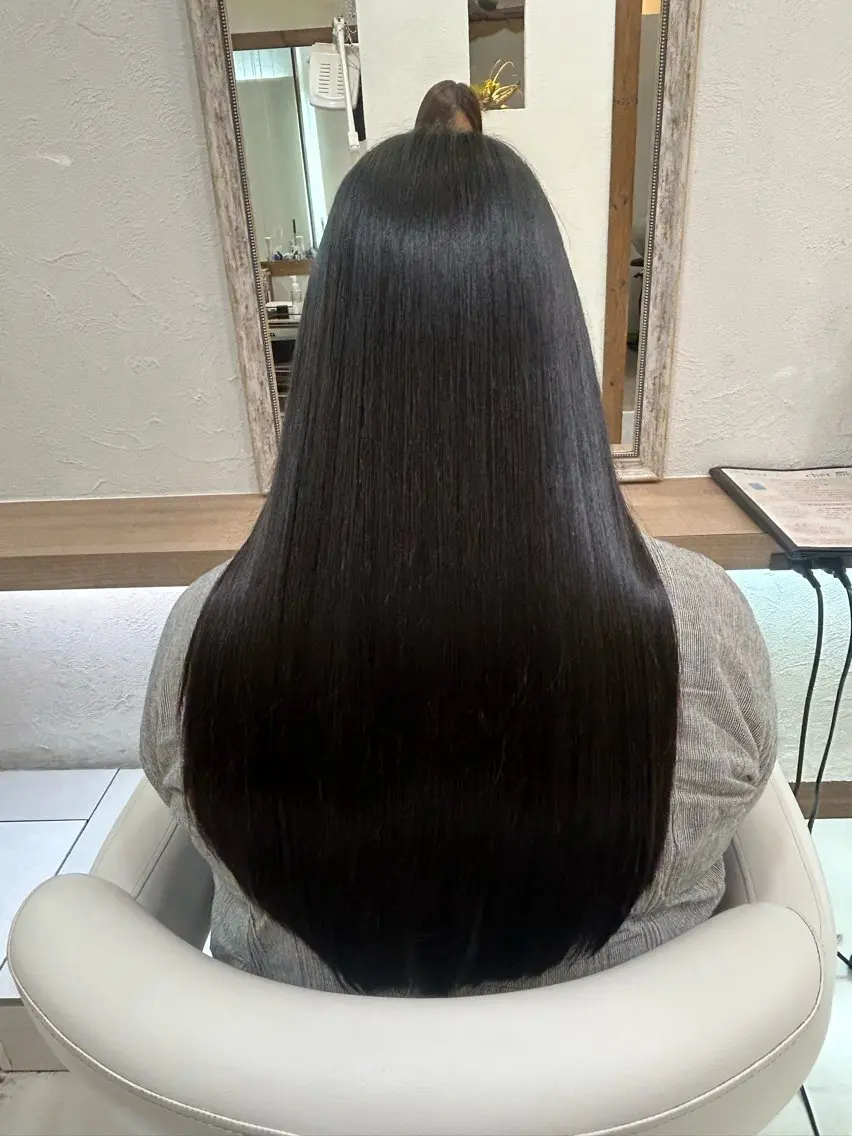 ロング カット トリートメント 縮毛矯正/髪質改善/ 艶髪ササキナツミのヘアスタイル