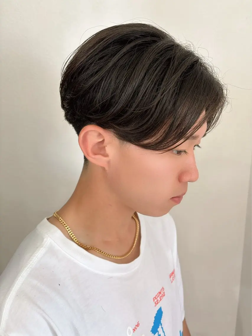 メンズ センターパート 原田 健斗のヘアスタイル
