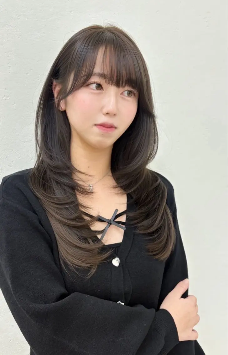 🤍明日まで❣️🤍【レイヤーカット】➕【透明感カラー】➕【ケラチントリートメント】の写真