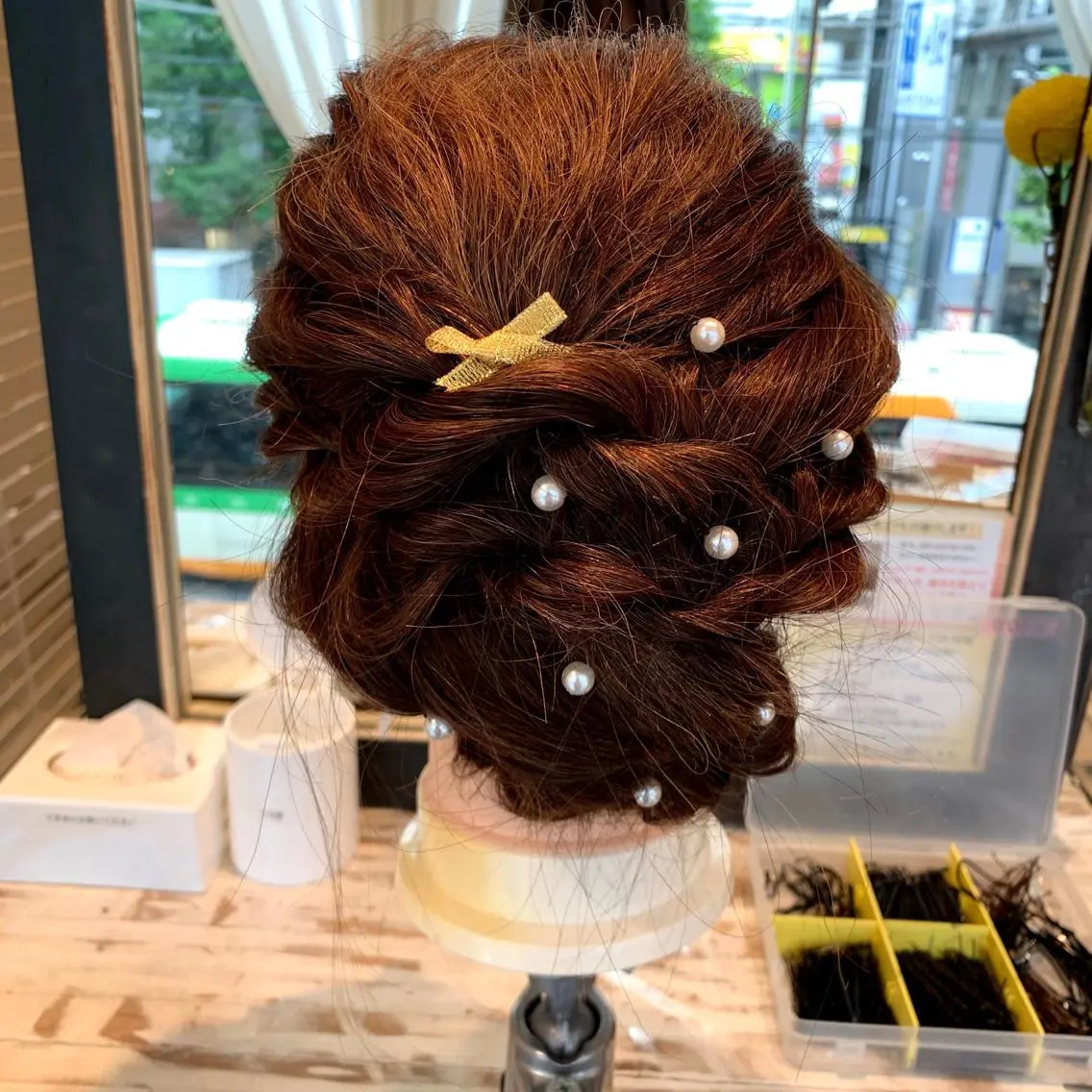 ヘアアレンジ 再現性×メンズヘア/ 表参道/MOMONEのヘアスタイル