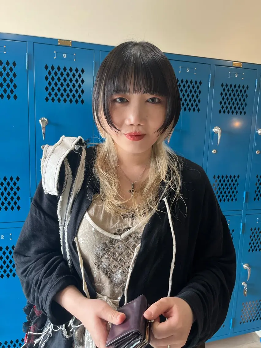 ミディアム ボブレイヤー ボブ 顔まわりレイヤー ハイレイヤー 韓国風ヘア レイヤーカット\ウル フ　chinatsuのヘアスタイル