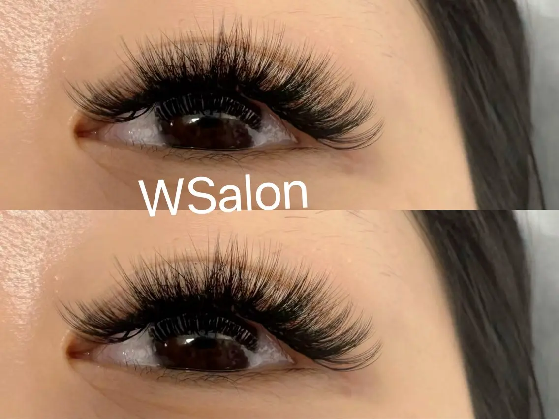 マツエク・マツパ 付け放題 バインドロック カラーマツエク フラットラッシュ 韓国風マツエク W Salon アイラッシュのマツエク・マツパデザイン