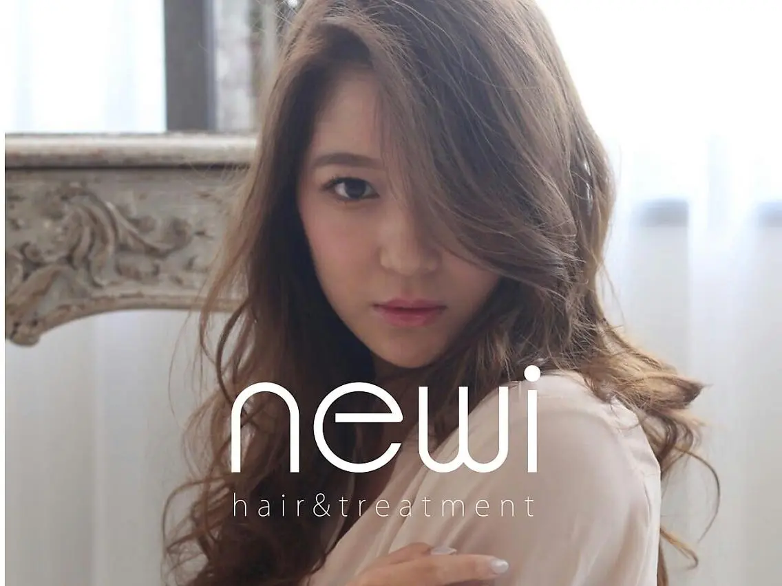 ロング カット パーマ newi 川崎店のヘアスタイル