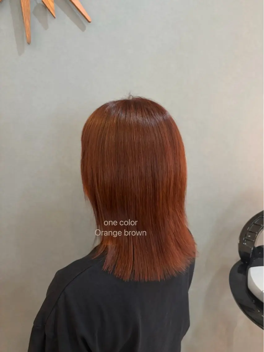セミロング ヘアカラー hair bonitaのヘアスタイル