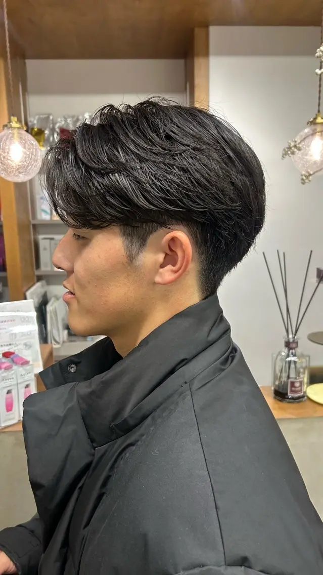 パーマ メンズ カット パーマ 広島韓国ヘア シュンのヘアスタイル