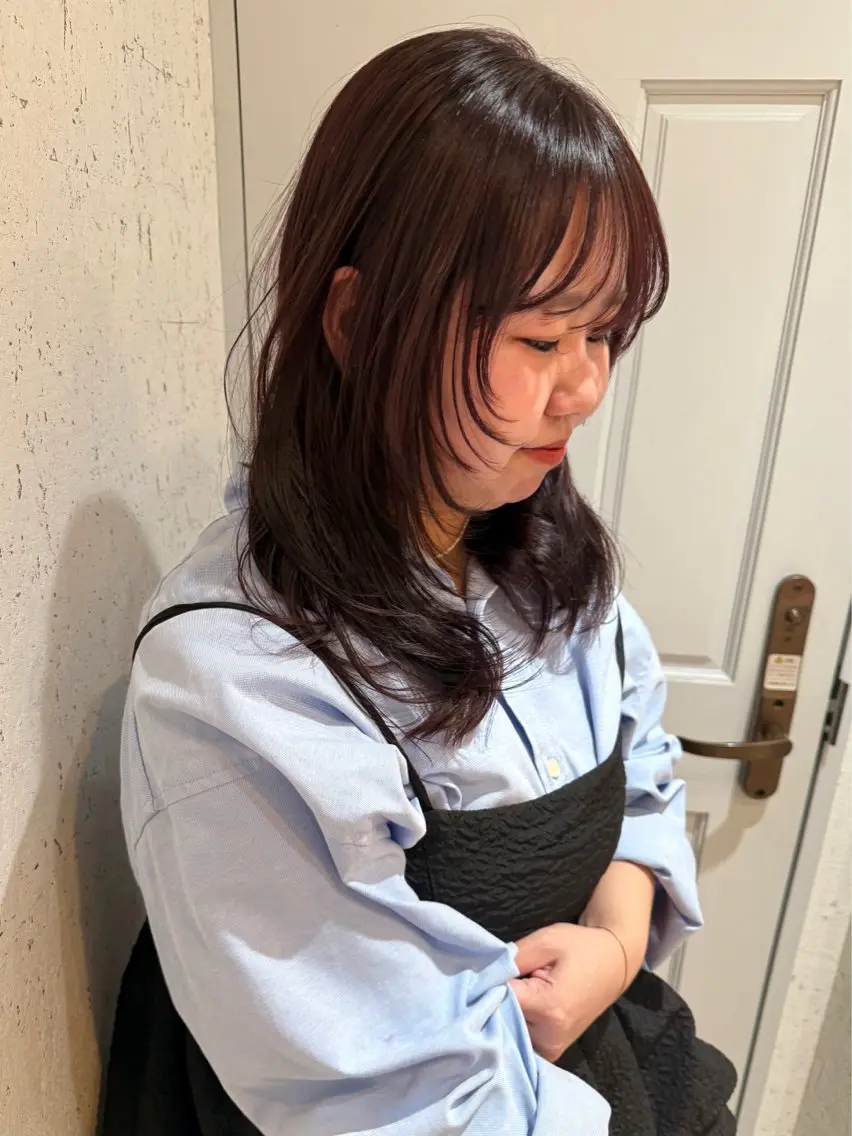 ミディアム カラー 似合わせカット カット ヘアカラー トリートメント mai / linoah˚✧のヘアスタイル