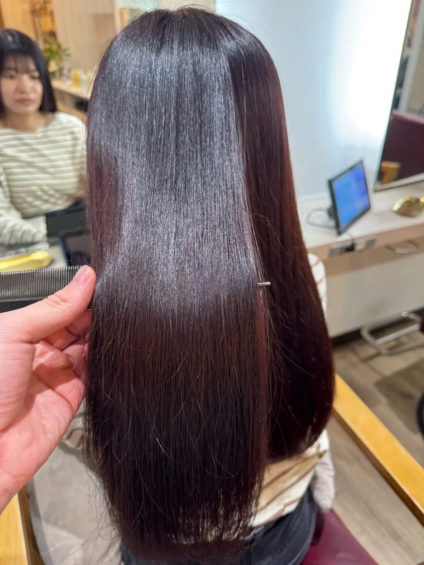 【❤️最高級トリートメント&ヘッドスパクーポン❤️】カット✂️+N.カラー🌈+N.ケラリファインTR✨+ロングスパ😍の写真