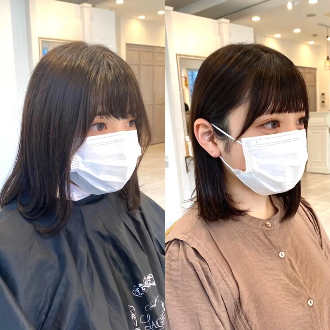 ショート カラー カット ヘアカラー トリートメント モテ前髪 タゴメ シンヤのヘアスタイル