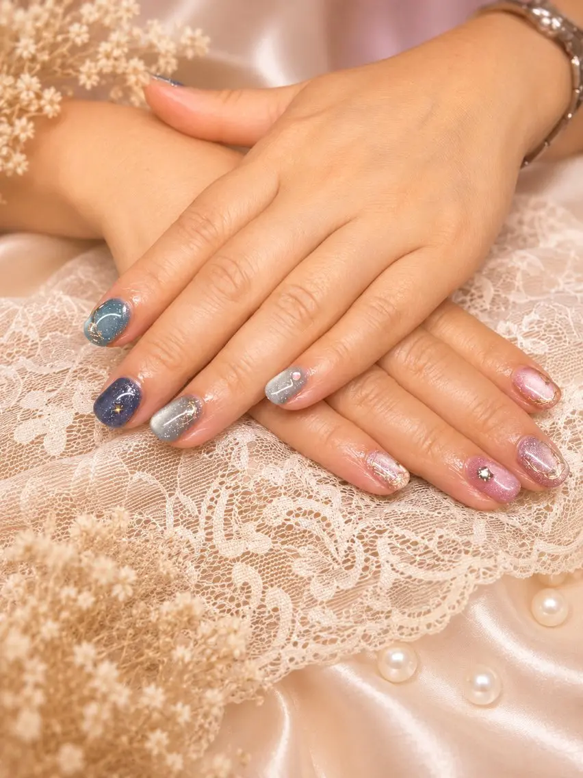 ネイル マグネットネイル ハンドネイル Naris Nail salonのネイルデザイン