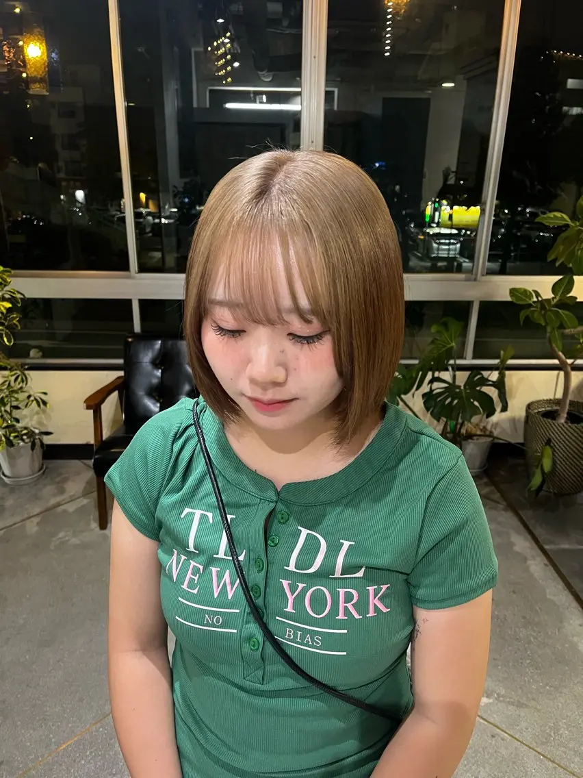 ミディアム カラー wewe はるかのヘアスタイル