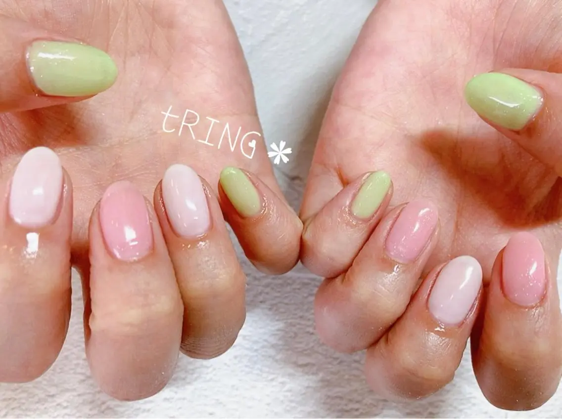 ネイル ハンドネイル tRING* しいの木台のネイルデザイン