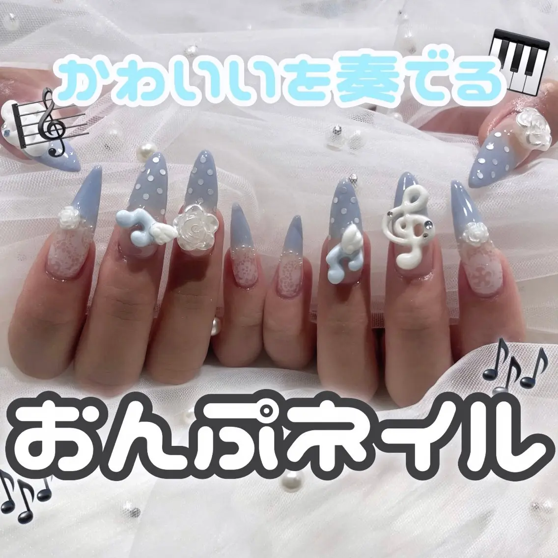ネイル ハンドネイル 🧁fein. nana🩵のネイルデザイン