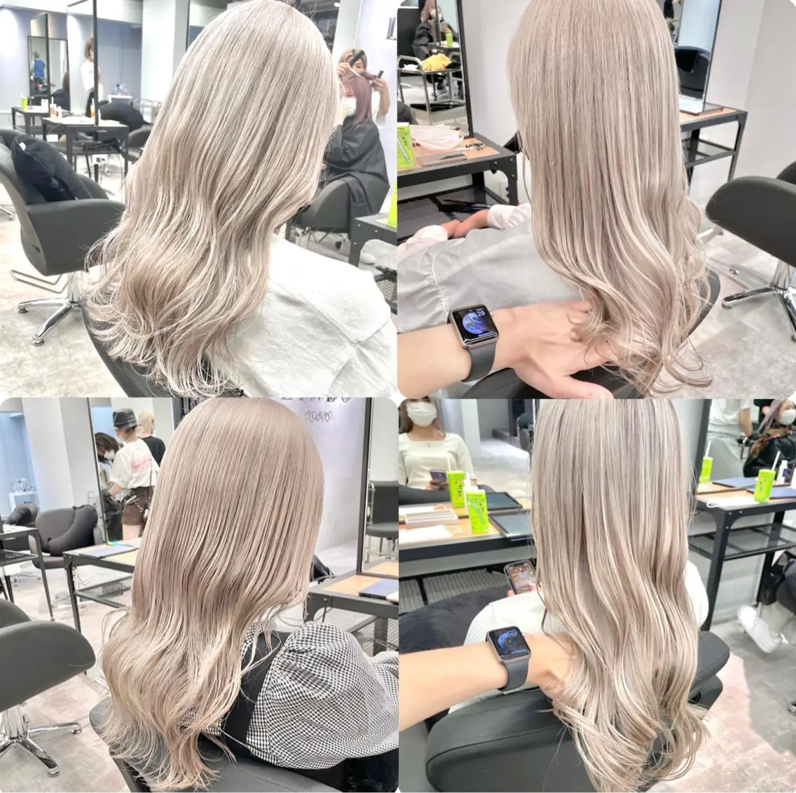 ロング カラー ハイトーンカラー カット ヘアカラー ✨MiL✨ ✨心斎橋✨のヘアスタイル