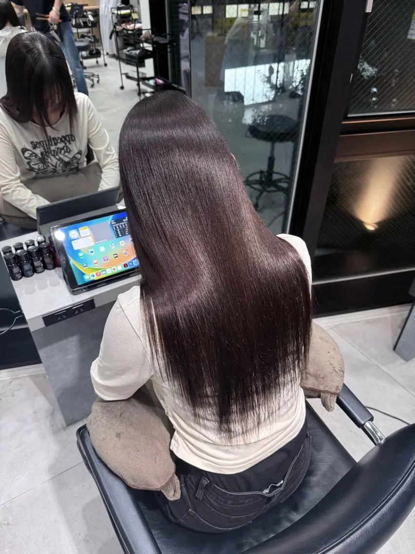 ロング 髪質改善 縮毛矯正 TENTOUMU SHI fukaのヘアスタイル