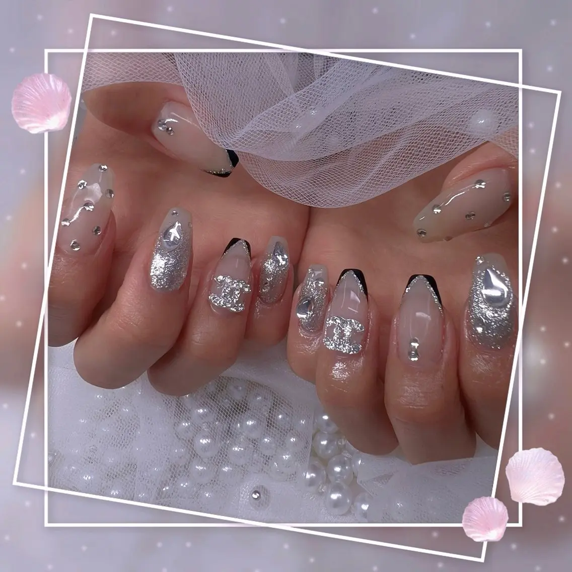 ネイル チークネイル ガーリー グラデーション マグネットネイル ピンク ハンドネイル Chill Nailsalonのネイルデザイン