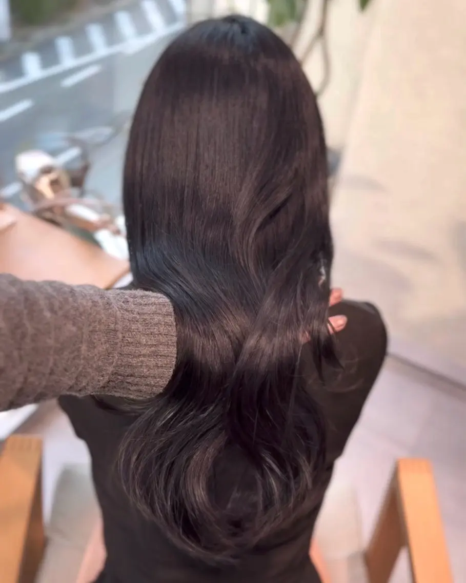 ロング カット ヘアカラー 韓国レイヤー RYOTAのヘアスタイル