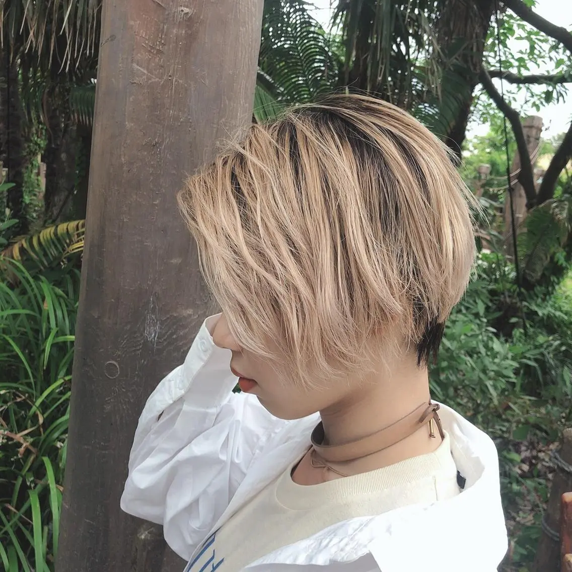 ショート カラー ヘアアレンジ Flamme Annaのヘアスタイル