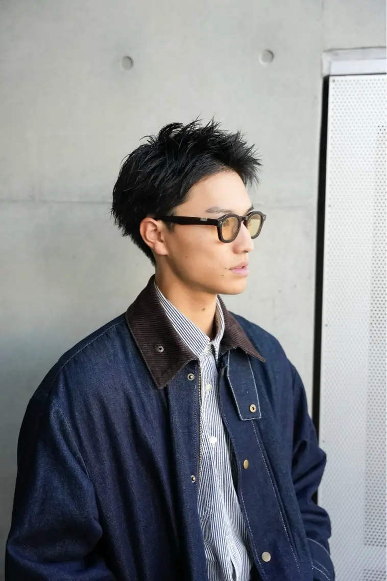 ショート ショートヘア カット スパイキーショート パーマ　具志堅　太志のヘアスタイル