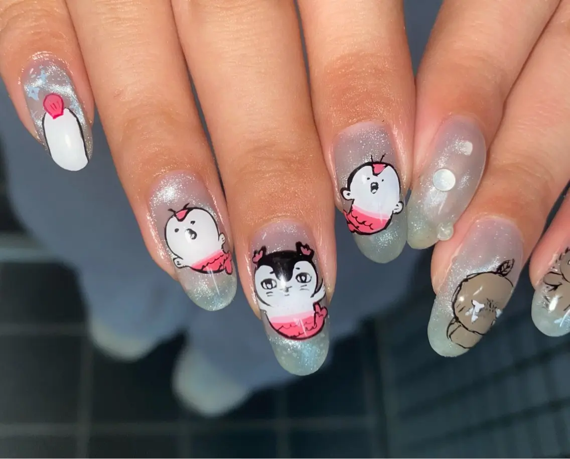 ネイル ハンドネイル nano/きもかわ nail🐬🫧のネイルデザイン