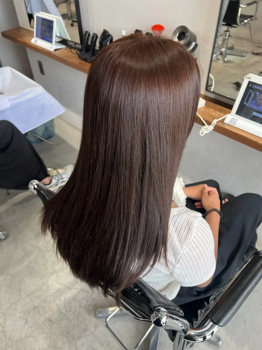 ロング カラー 高田 菜々美のヘアスタイル