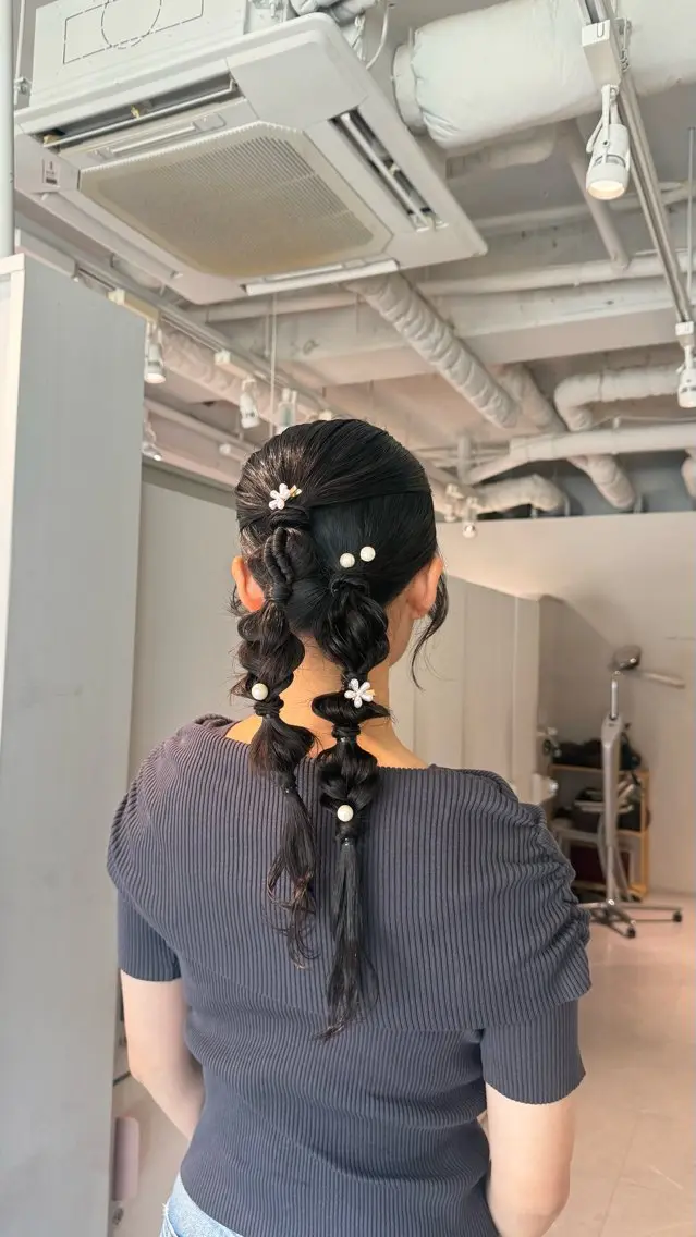 ロング ヘアアレンジ 杉田 茉優のヘアスタイル