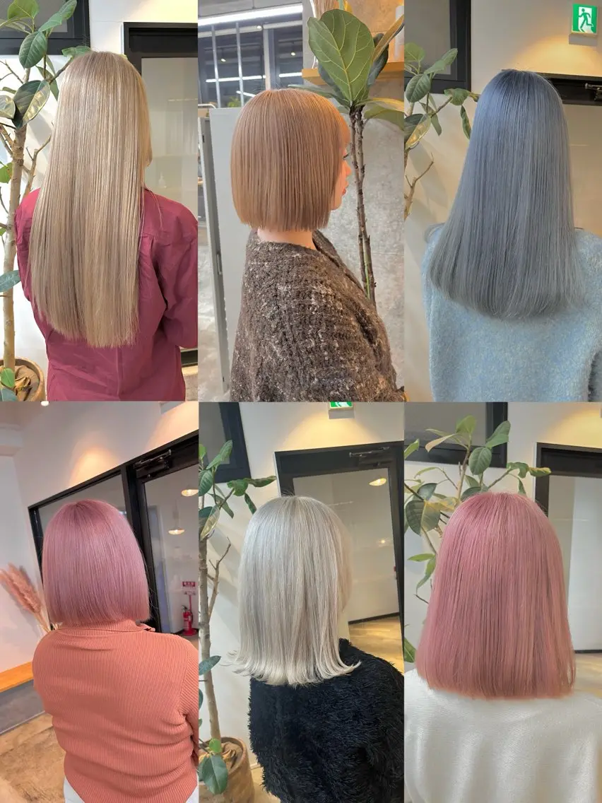 ミディアム カラー ヘアカラー ハイトーンカラ ー/小川のヘアスタイル